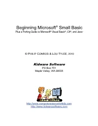 Beginning Microsoft® Small Basic