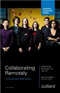 Collaborating Remotely a Conversation with Ymusic