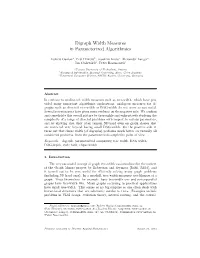 Digraph Width Measures in Parameterized Algorithmics