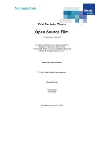 Open Source Film a Model for Our Future?