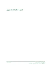 Pollen Analysis of Samples from the Cooperage Archaeological Site, Darling Square West