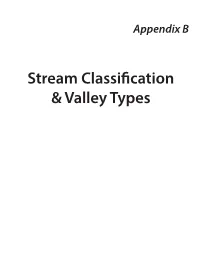 Stream Classification & Valley Types