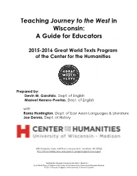 Teaching Journey to the West in Wisconsin: a Guide for Educators