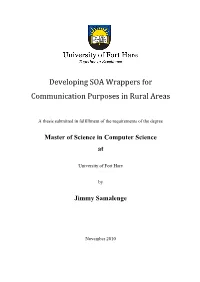 Developing SOA Wrappers for Communication Purposes in Rural Areas