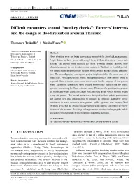 Difficult Encounters Around “Monkey Cheeks”: Farmers' Interests and the Design of Flood Retention Areas in Thailand