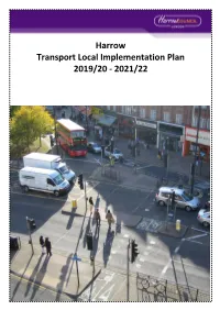 Harrow Transport Local Implementation Plan 2019/20