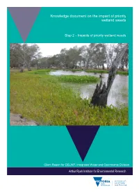 Knowledge Document on the Impact of Priority Wetland Weeds