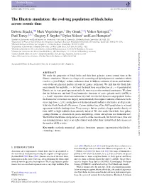 The Illustris Simulation: the Evolving Population of Black Holes Across Cosmic Time