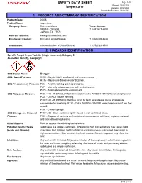Isopentane SAFETY DATA SHEET