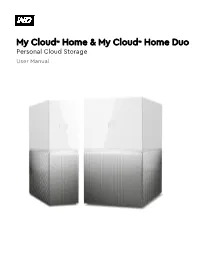 My Cloud Home and My Cloud Home User Manual