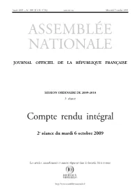 No 108 Du 7 Octobre 2009