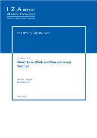 Short-Time Work and Precautionary Savings