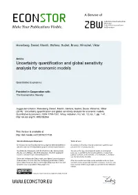 Uncertainty Quantification and Global Sensitivity Analysis for Economic Models