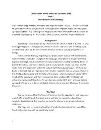 Convocation of the Union of Scranton 2019 Part I Introduction and Greetings