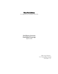 Ileana Ros-Lehtinen Oral History Interview Final Edited Transcript