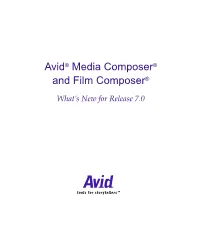 Media/Film Composer What's New for Release