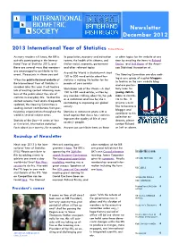 Newsletter December 2012