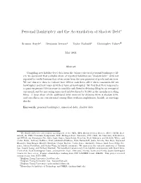 Personal Bankruptcy and the Accumulation of Shadow Debt∗