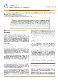 A Complication of Paracentesis Due to Hyperfibrinolysis: Hemoperitoneum