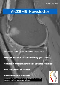 ANZBMS Newsletter July 2020