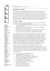 EDGE Institution Report 0810