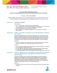 FINAL PROGRAMME Friday, 23 April 2021, from 9 A.M