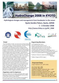 Hydrochange 2008 in KYOTO
