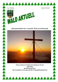 Informationsblatt Der Gemeinde Wald Am Schoberpaß