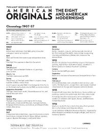 The Eight and American Modernisms