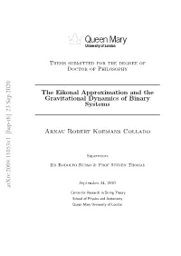 The Eikonal Approximation and the Gravitational Dynamics of Binary Systems