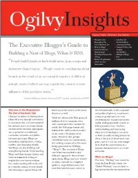 The Executive Blogger's Guide To