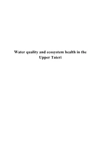 Water Quality and Ecosystem Health in the Upper Taieri