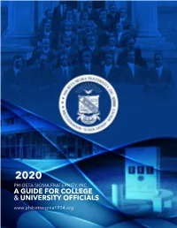 A Guide for College & University