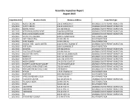 Assembly Insp Report Aug 2015