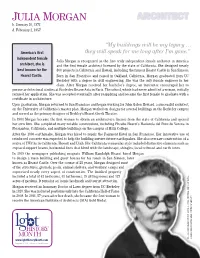 Julia Morgan ARCHITECT B