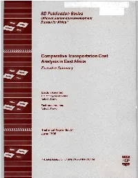 SD Publication Series Comparative Transportation Cost Analysis In