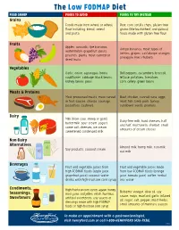 The Low FODMAP Diet