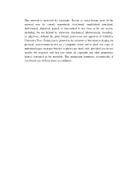 This Material Is Protected by Copyright. Except As Stated Herein