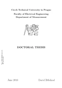 DOCTORAL THESIS June 2010 David Belohrad