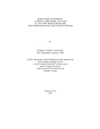 Meme World Syndrome: a Critical Discourse Analysis of the First World Problems and Third World Success Internet Memes