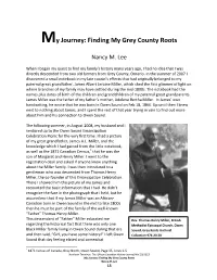 My Journey: Finding My Grey County Roots