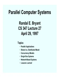 Parallel Computer Systems