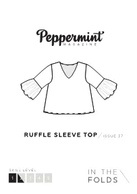 Ruffle Sleeve Top Issue 37