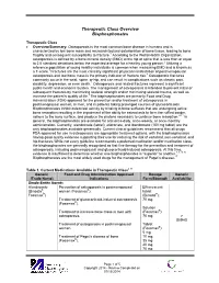 Therapeutic Class Overview Bisphosphonates