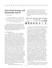 Zero-Point Energy and Interstellar Travel by Josh Williams