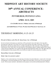 2003 Conference Abstracts