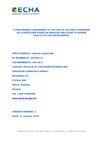 Annex XV Reporting Format 040615