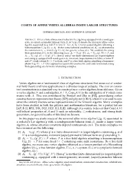 COSETS of AFFINE VERTEX ALGEBRAS INSIDE LARGER STRUCTURES Vertex Algebra Are a Fundamental Class of Algebraic Structures That Ar