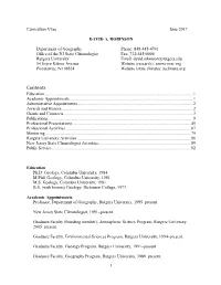 Curriculum Vitae June 2017