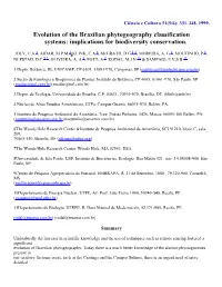 Evolution of the Brazilian Phytogeography Classification Systems: Implications for Biodiversity Conservation